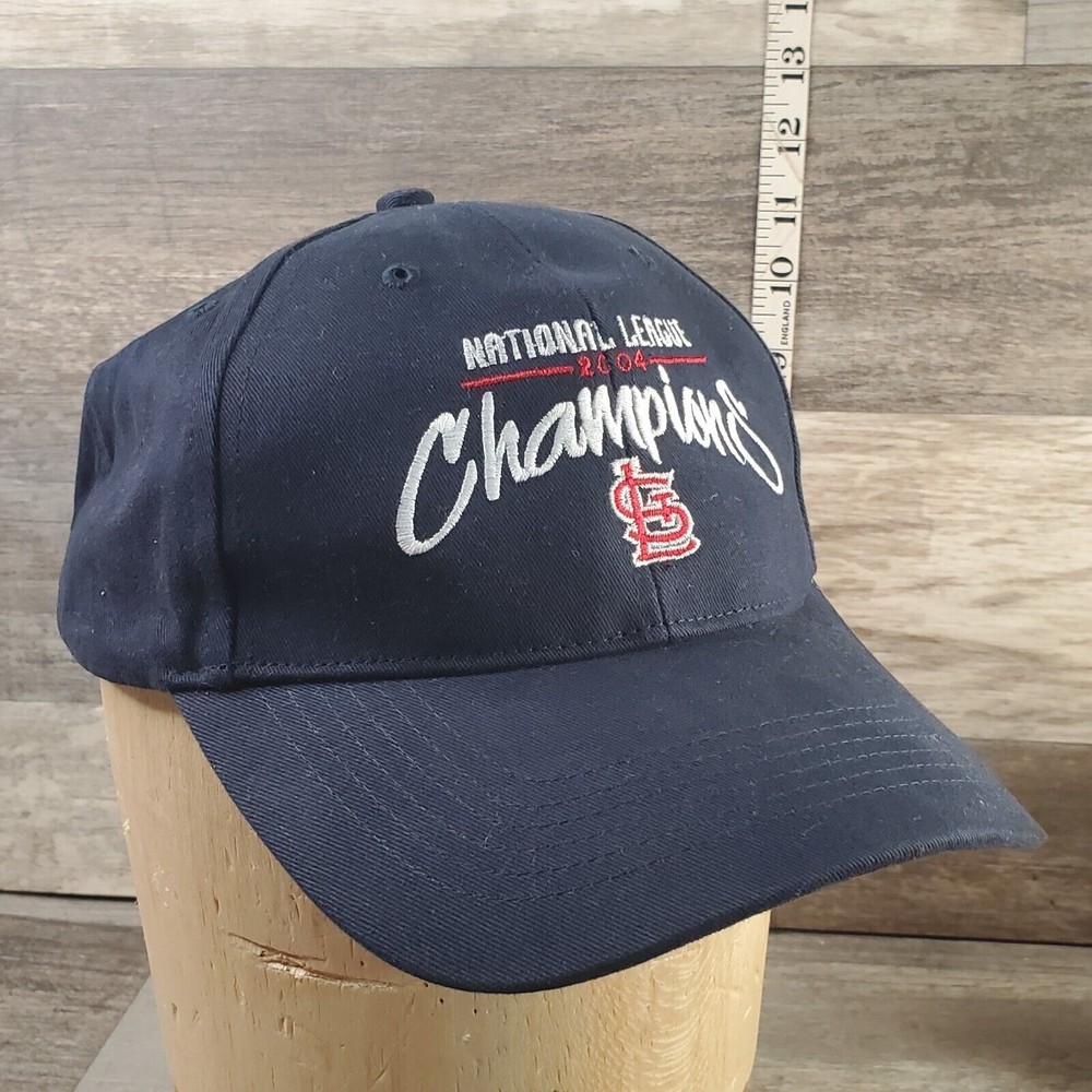 St Louis CARDINALS National League 2004 Champions Adjustable Adult Cap Hat EUC